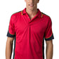 Be Seen-Be Seen Men's Polo Shirt With Striped Collar 5th( 6 Color )-Red-Navy-Gold / XS-Uniform Wholesalers - 5