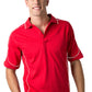 Be Seen-Be Seen Men's Polo Shirt With Contrast Piping-Red-White / XS-Uniform Wholesalers - 9