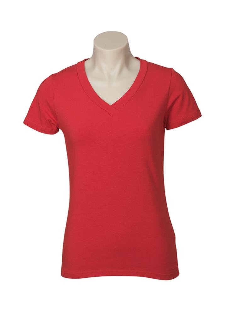 Biz Collection-Biz Collection Ladies Stretch Short Sleeve Tee-Red / 8-Corporate Apparel Online - 4