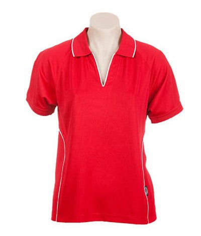 Australian Spirit-Aus Spirt Senator Lady Polo 2nd ( 4 Colour )-8 / Red/White-Uniform Wholesalers - 2