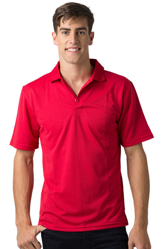 Be Seen-Be Seen Men's Plain Polo Shirt-Red / S-Uniform Wholesalers - 8
