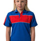 Be Seen-Be Seen Kids Polo With Contrast Shoulder-Royal-Red-White / 6-Uniform Wholesalers - 10