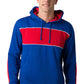 Be Seen-Be Seen Adults Three Toned Hoodie With Contrast-Royal-Red-White / XS-Uniform Wholesalers - 31