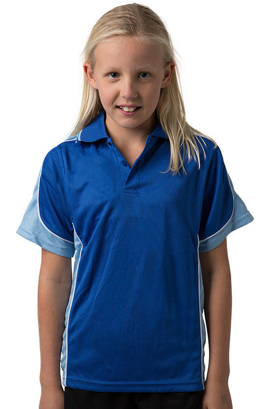 Be Seen-Be Seen Kids Polo Shirt With Striped Collar 4th(14 Color )-Royal-Sky-White / 6-Uniform Wholesalers - 11