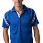 Be Seen-Be Seen Men's Sleeve Polo Shirt With Striped Collar 2nd( 8 Color )-Royal-White / S-Uniform Wholesalers - 7