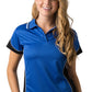 Be Seen-Be Seen Ladies Polo Shirt With Striped Collar 2nd( 7 Color )-Royal- Black-White / 8-Uniform Wholesalers - 3