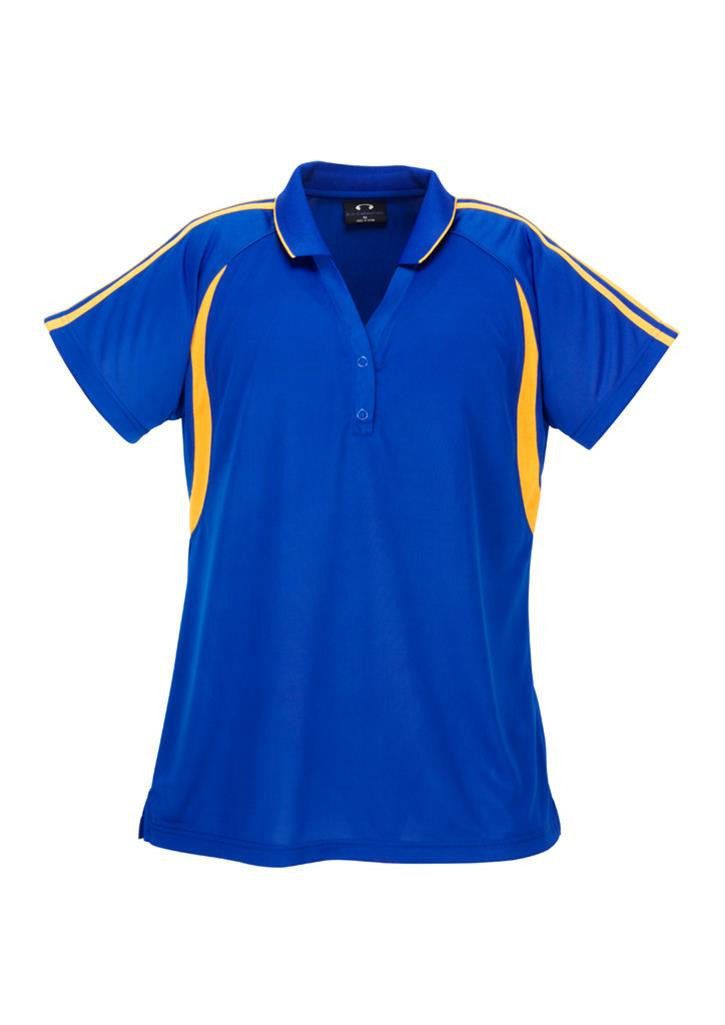 Biz Collection-Biz Collection Ladies Flash Polo 2nd (6 Colour )-Royal / Gold / 8-Uniform Wholesalers - 4