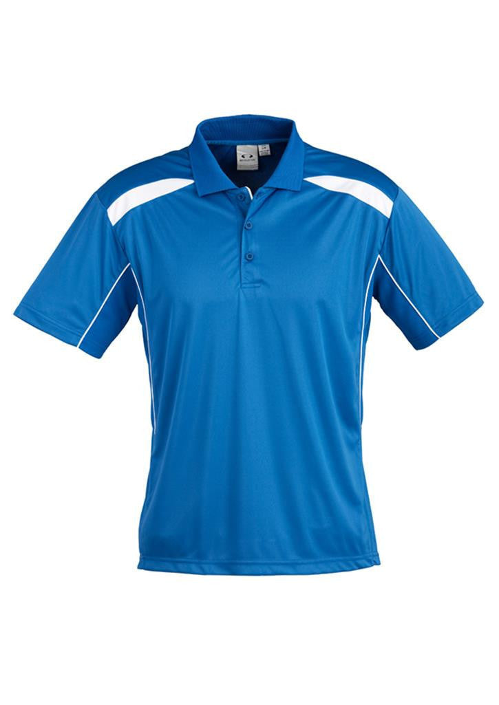 Biz Collection-Biz Collection Mens United Short Sleeve Polo 2nd  ( 10 Colour )-Royal / White / Small-Uniform Wholesalers - 5
