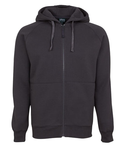 JB's Wear-JB'S Adults Full Zip Fleecy Hoodie-Gunmetal / S-Uniform Wholesalers - 11