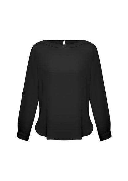Biz Collection Womens Madison Boatneck Blouse-(S828LL)