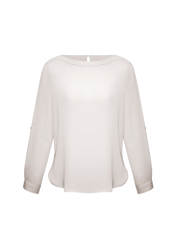 Biz Collection Womens Madison Boatneck Blouse-(S828LL)