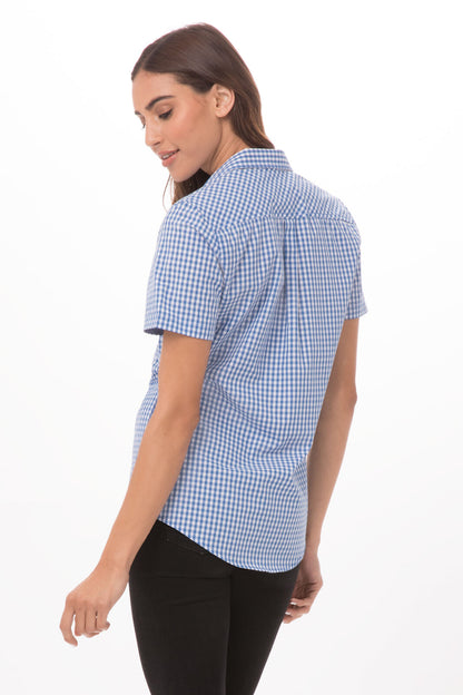 Chef Works Modern Gingham Short Sleeve Dress Shirt (SHC02W)