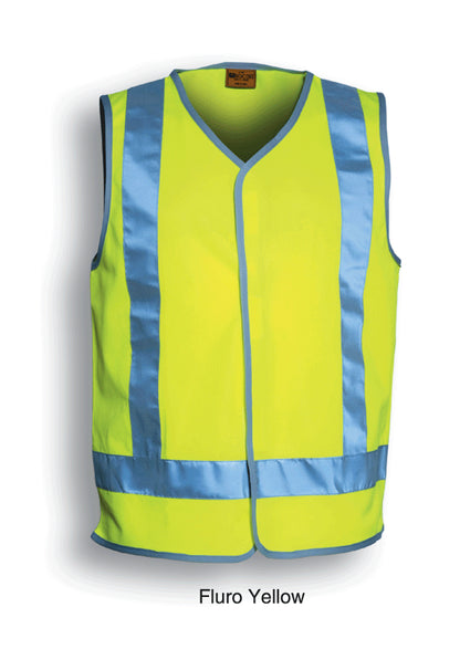 Bocini Hi-Vis Vest With Reflective Tape-(SJ0322)