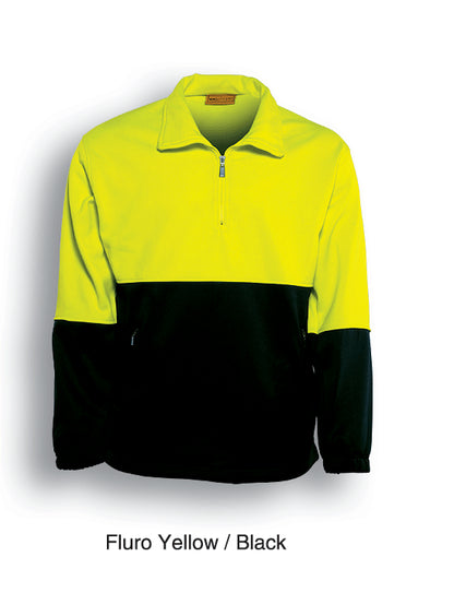 Bocini Hi-Vis Half zip Fleece-(SJ0411)