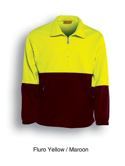 Bocini Hi-Vis Half zip Fleece-(SJ0411)