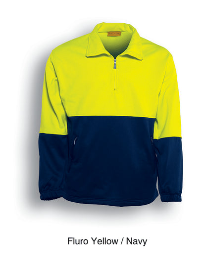 Bocini Hi-Vis Half zip Fleece-(SJ0411)