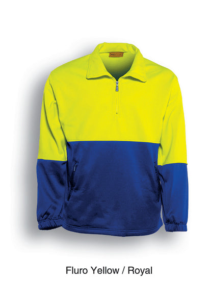 Bocini Hi-Vis Half zip Fleece-(SJ0411)