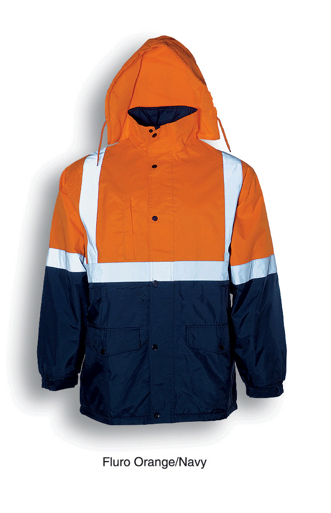 Bocini Hi-Vis Polar Fleece Lined Jacket With Tape-(SJ0430)