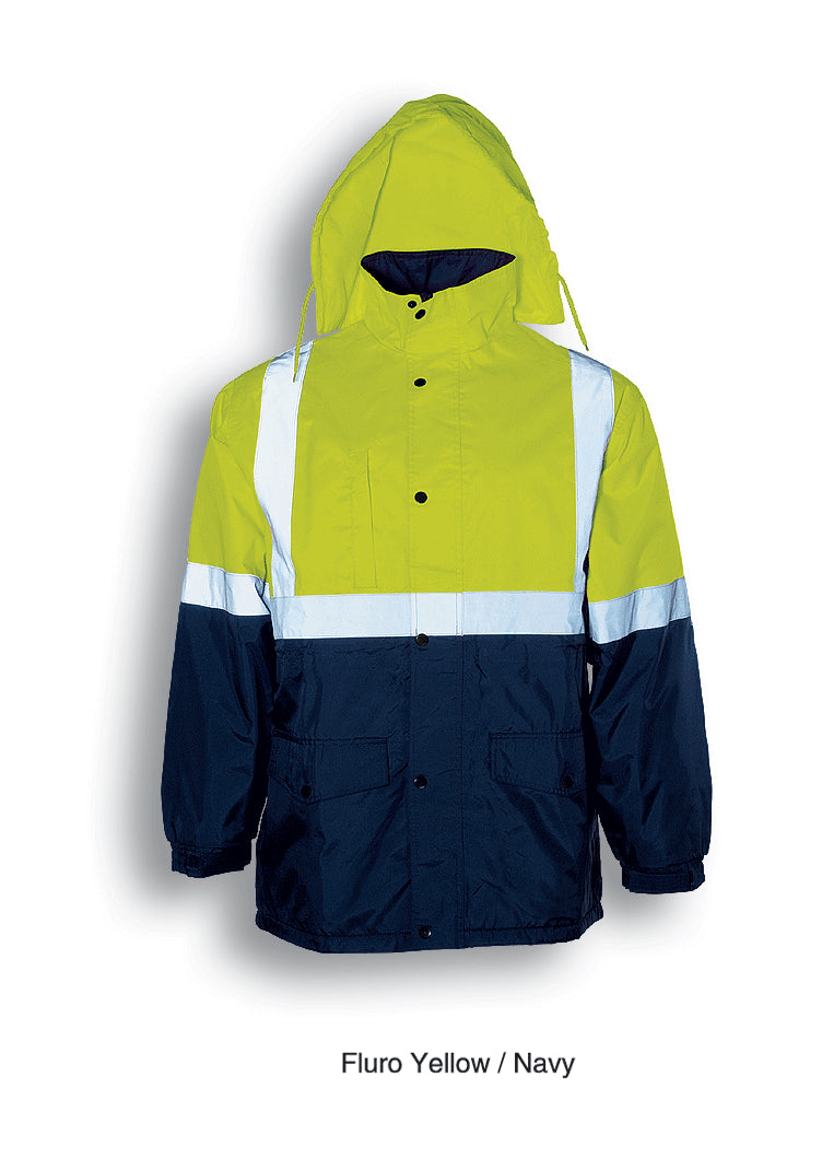 Bocini Hi-Vis Mesh Lining Jacket With Reflective Tape-(SJ0432)