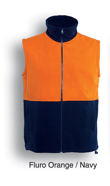High visibility fleece vest discount