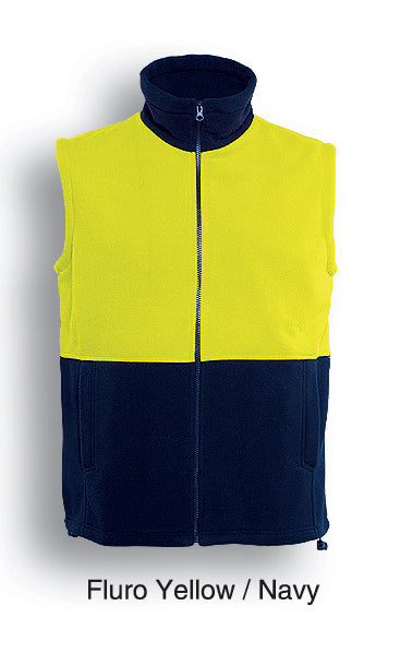 Bocini Hi-Vis Polar Fleece Vest-(SJ0541)