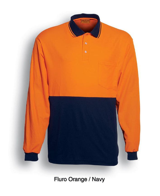 Bocini Hi-Vis Polyface/Cotton Back Polo (SP0536)