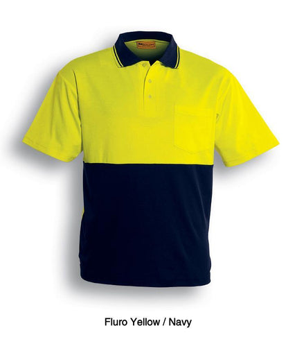 Bocini Hi-Vis Polyface/Cotton Back Polo (SP0538)