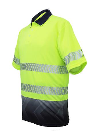 Bocini Unisex Adults Hi-Vis S/S Sublimated Reflective Polo (SP0723)