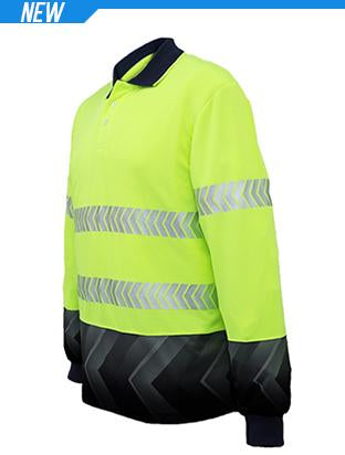 Bocini Unisex Adults Hi-Vis L/S Sublimated Reflective Polo (SP0724)