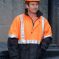 Winning Spirit Hi-Vis Two Tone Rain Proof Jacket With Quilt Lining (SW28A)