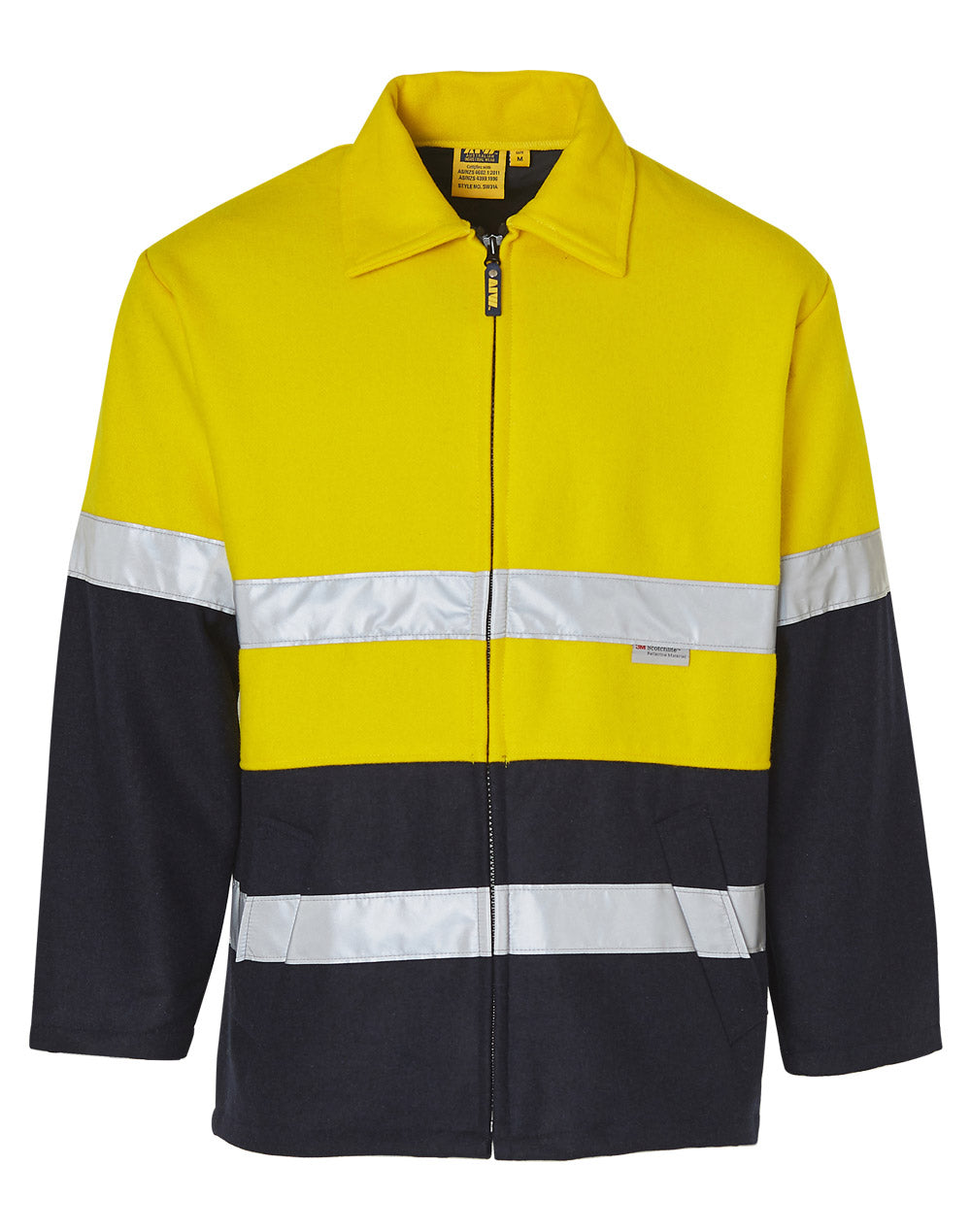 Winning Spirit Hi-Vis Two Tone Bluey Safety Jacket With 3M Tapes (SW31A)