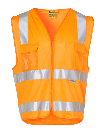 Winning Spirit Hi-vis Safety Vest With Id Pocket & 3M Tapes (SW42)