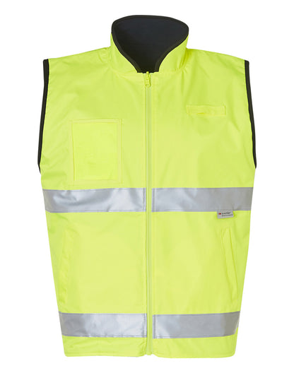 Winning Spirit High Visibility Reversible Mandarine Collar Safety Vest (SW49)