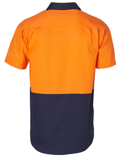 Winning Spirit High Visibility Short Sleeve Work Shirts-(SW53)
