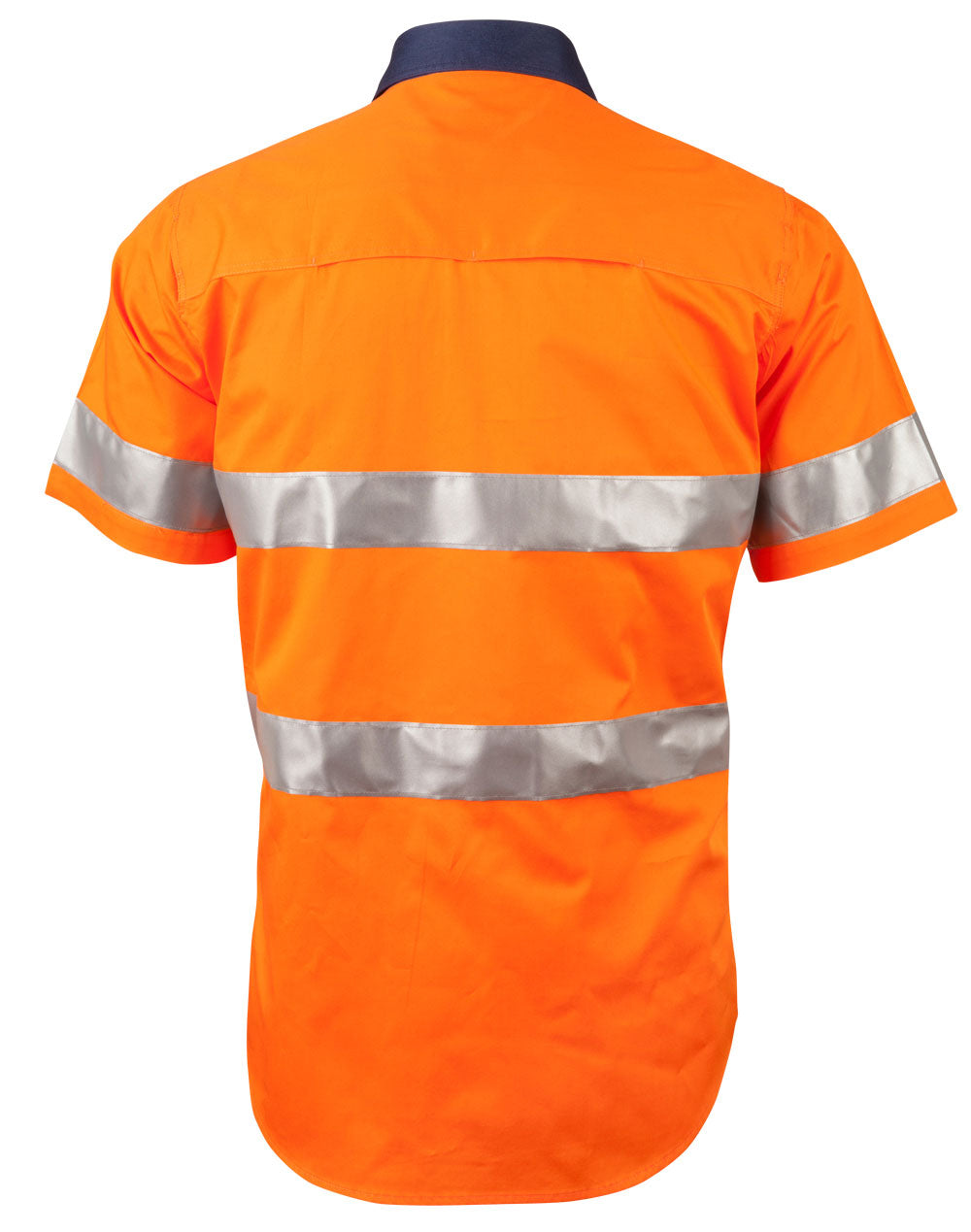 Winning Spirit Men's High Visibility Cool-Breeze Cotton Twill Safety Shirts With Reflective 3M Tapes-(SW59)