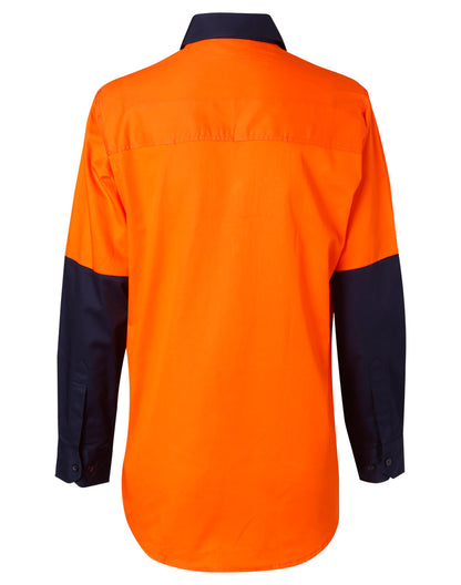Winning Spirit Womens Long Sleeve Hi Vis Shirts-(SW64)