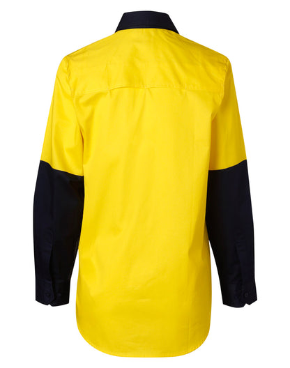 Winning Spirit Womens Long Sleeve Hi Vis Shirts-(SW64)