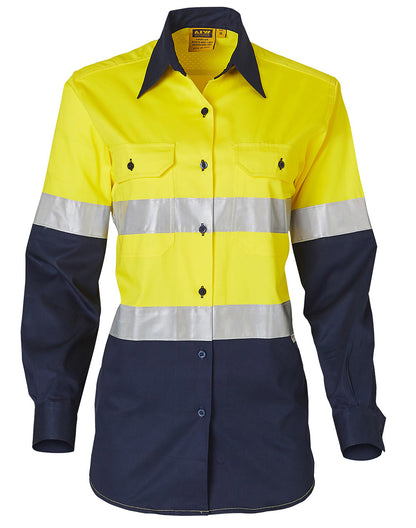 Winning Spirit Womens Long Sleeve Safety Shirt-(SW65)