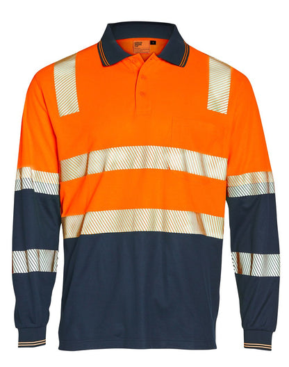 Winning Spirit Truedry® Biomotion Segmented Ls Safety Polo  (Unisex)- (SW74)