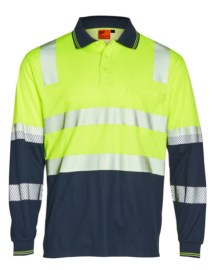 Winning Spirit Truedry® Biomotion Segmented Ls Safety Polo  (Unisex)- (SW74)
