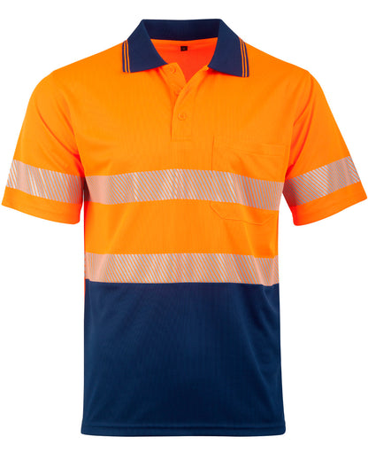 Winning Spirit Unisex Cooldry Segmented Ss Polo (SW85)