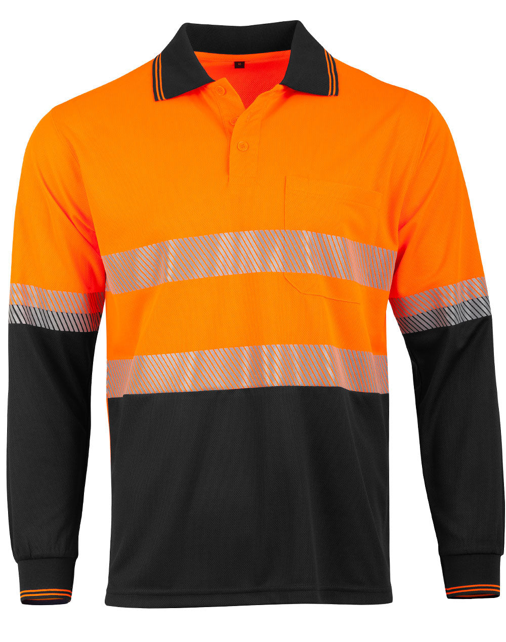 Winning Spirit Unisex Cooldry® Segmented LS Polo (SW86)