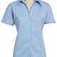 Biz Collection-Biz Collection Ladies Metro Shirt - S/S 2nd (3 Colour)-Sky / 6-Uniform Wholesalers - 3
