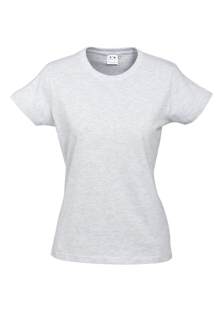 Biz Collection-Biz Collection Ladies Ice Tee 2nd  ( 10 Colour )-Snow Marle / 6-Uniform Wholesalers - 11