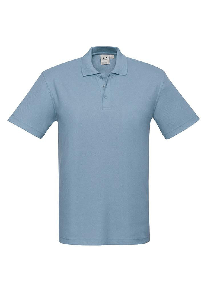 Biz Collection-Biz Collection Mens Crew Polo (2nd 7 Colours)-Spring Blue / S-Uniform Wholesalers - 6