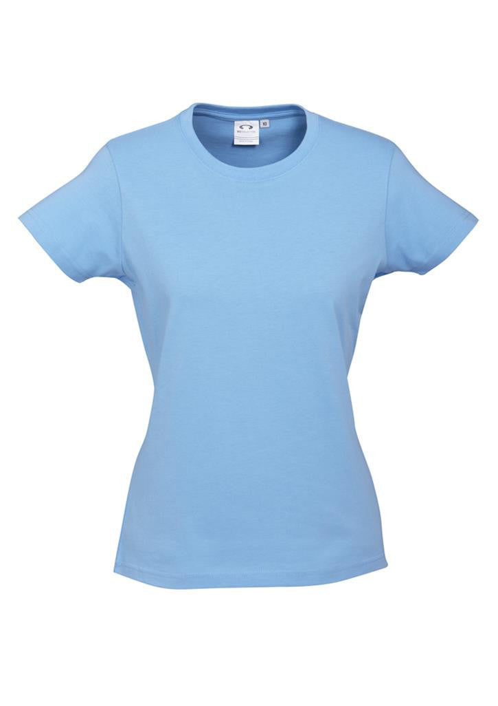 Biz Collection-Biz Collection Ladies Ice Tee 2nd  ( 10 Colour )-Spring Blue / 6-Uniform Wholesalers - 3