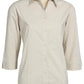 Biz Collection-Biz Collection Ladies Manhattan 3/4 Sleeve Shirt-Stone / Black / 6-Corporate Apparel Online - 7