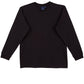 Winning Spirit-Winning Spirit 100% Cotton Crew Neck Long Sleeve Tee-Black / S-Uniform Wholesalers - 2
