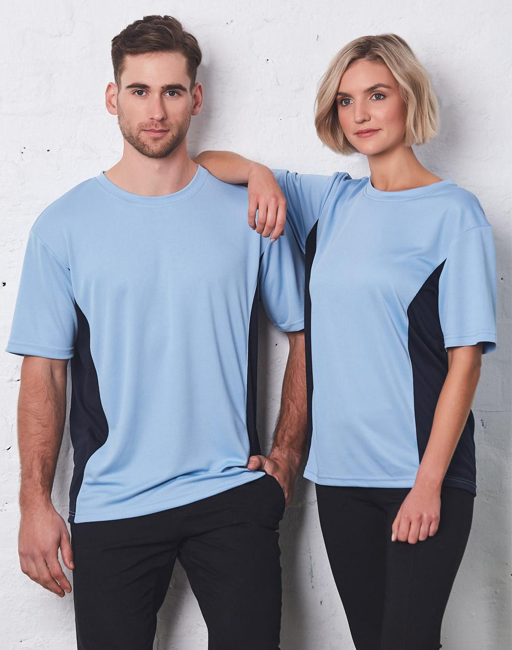 Winning Spirit Adults' Unisex Teammate CoolDry Mesh Contrast Tee (TS12) 2nd color