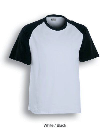 Bocini Adults Raglan Sleeve Tee-(CT0332)